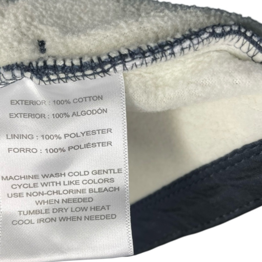 Hang Ten Black Utility Jacket with Cream Collar, Size LARGE - Picture 9 of 10